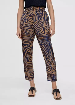 Pantalón jogging estampado cebra