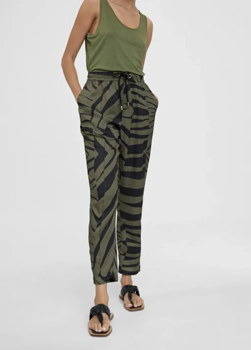 Pantalón jogging estampado cebra