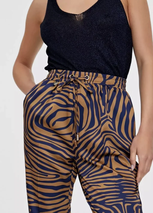 Pantalón jogging estampado cebra