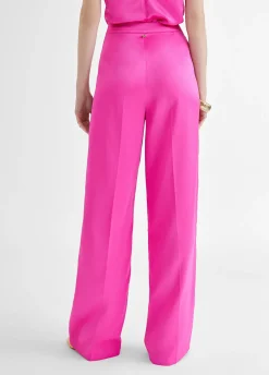 Pantalón recto satinado