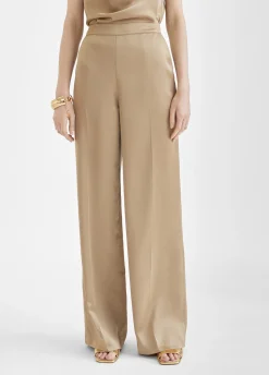 Pantalón recto satinado