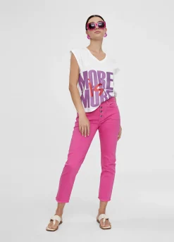 Pantalón tejano con botones