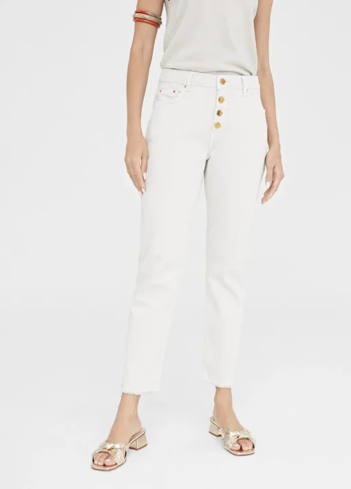 Pantalón tejano con botones