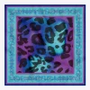 Pañuelo animal print azules