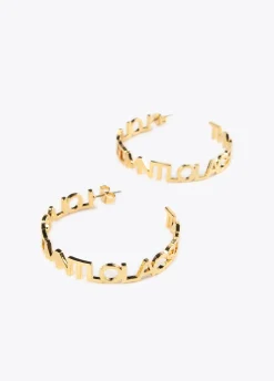 Pendientes aro logotipado