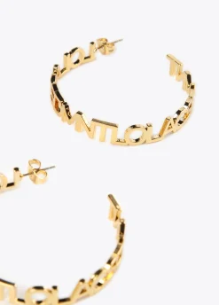 Pendientes aro logotipado