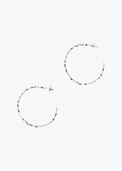 Pendientes aro logotipado