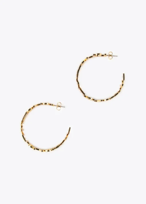 Pendientes aro logotipado