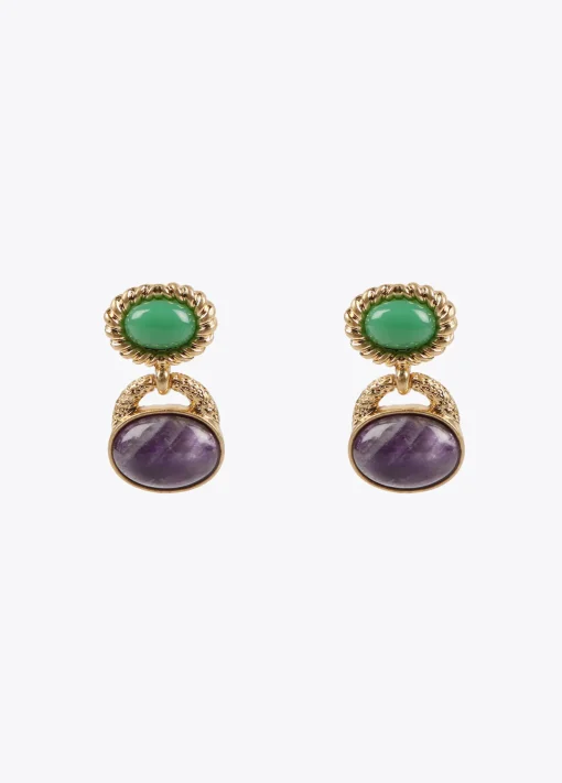 Pendientes bicolor