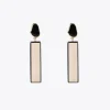 Pendientes blanco y negro