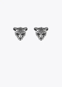 Pendientes cara leopardo