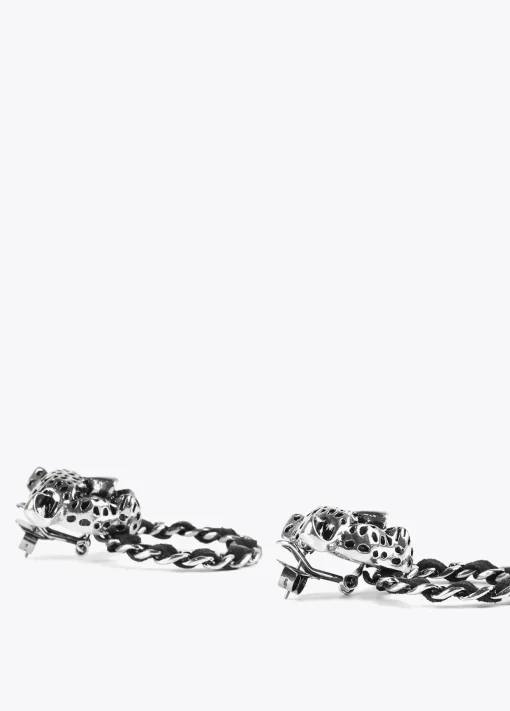 Pendientes cara leopardo y aro