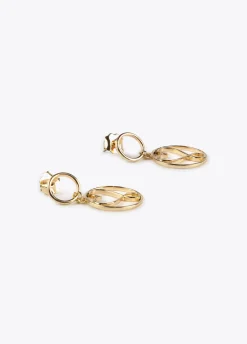 Pendientes circulo y corazón infinito