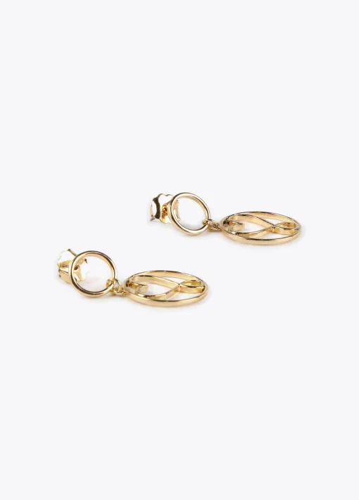 Pendientes circulo y corazón infinito