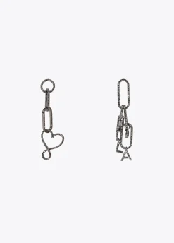 Pendientes colgantes y cristales