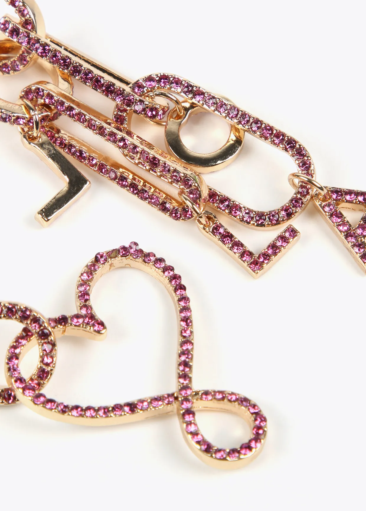 Pendientes colgantes y cristales