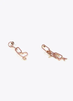 Pendientes colgantes y cristales