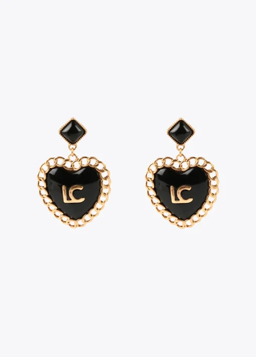 Pendientes corazón encadenado