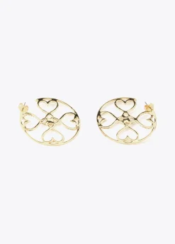 Pendientes de aro dorados