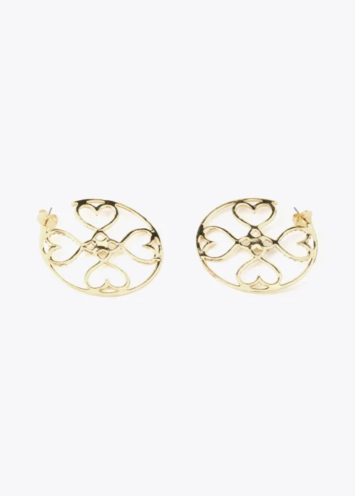 Pendientes de aro dorados