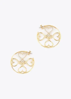 Pendientes de aro dorados