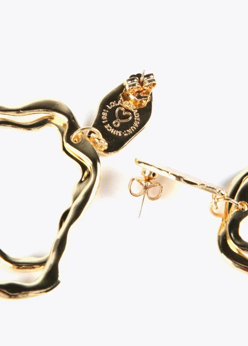 Pendientes dorados multiforma
