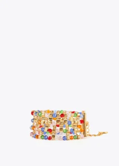 Pulsera cristales multicolor