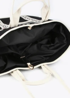 Shopper Canvas con asas logotipadas