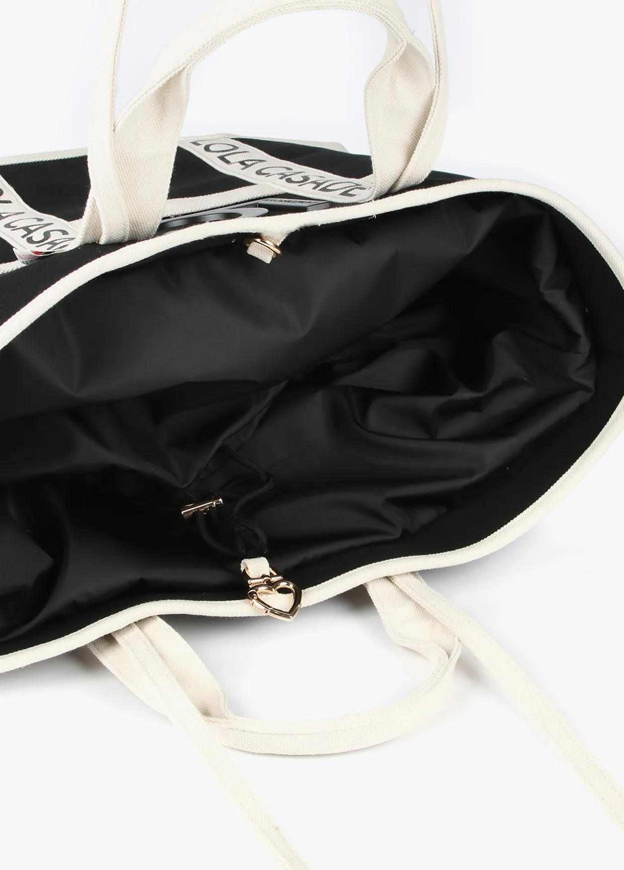 Shopper Canvas con asas logotipadas