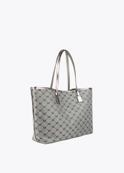 Shopper gris monograma