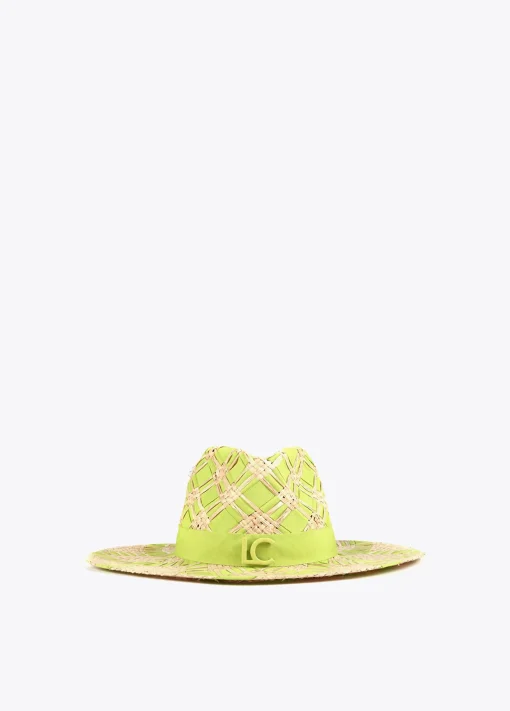 Sombrero trenzado bicolor