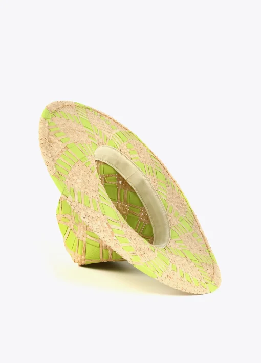 Sombrero trenzado bicolor