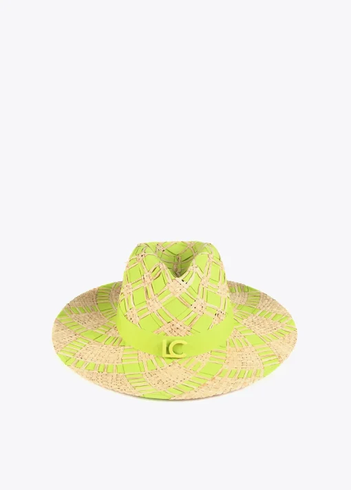Sombrero trenzado bicolor