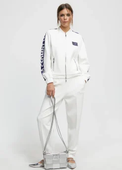 Sudadera bicolor cremallera