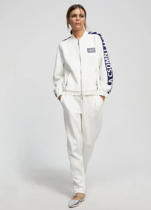 Sudadera bicolor cremallera