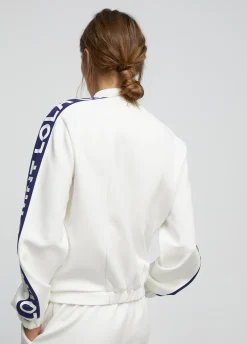 Sudadera bicolor cremallera