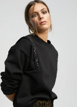 Sudadera con pedrería