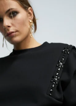 Sudadera con pedrería
