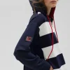 Sudadera rayas bicolor con cierre frontal - Lola Casademunt