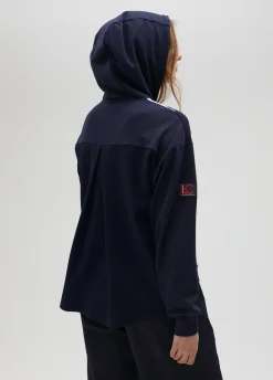 Sudadera rayas bicolor con cierre frontal - Lola Casademunt