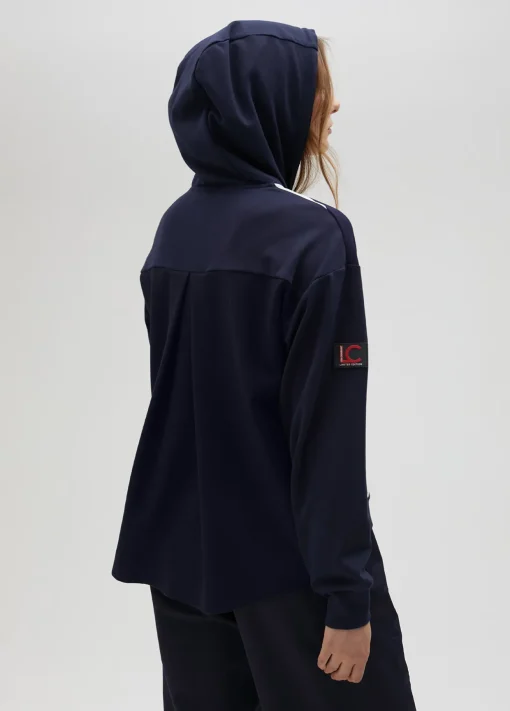 Sudadera rayas bicolor con cierre frontal - Lola Casademunt