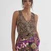 Top estampado animal
