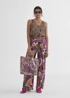 Top estampado animal
