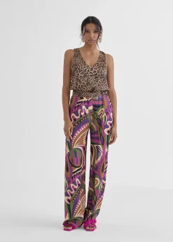 Top estampado animal