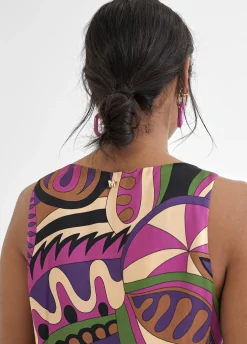 Top estampado multicolor