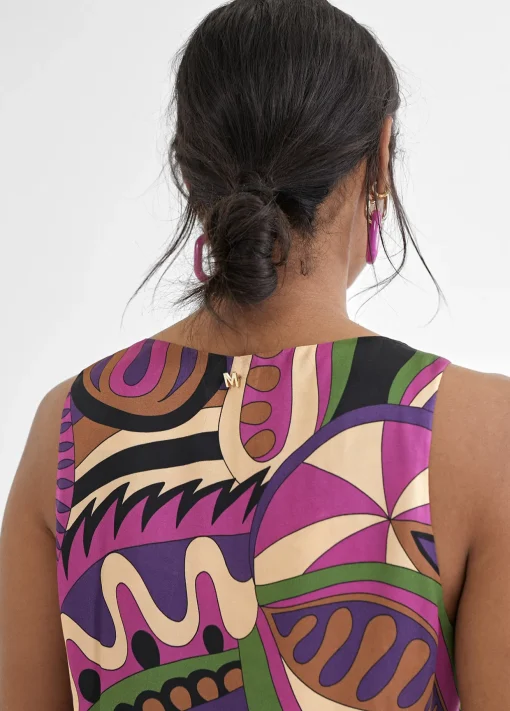 Top estampado multicolor