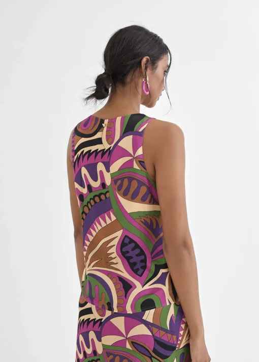 Top estampado multicolor