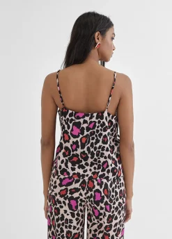 Top lencero estampado animal