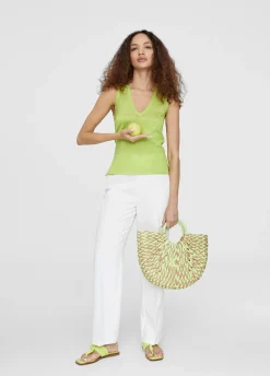 Top punto color liso