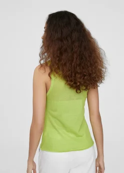 Top punto color liso